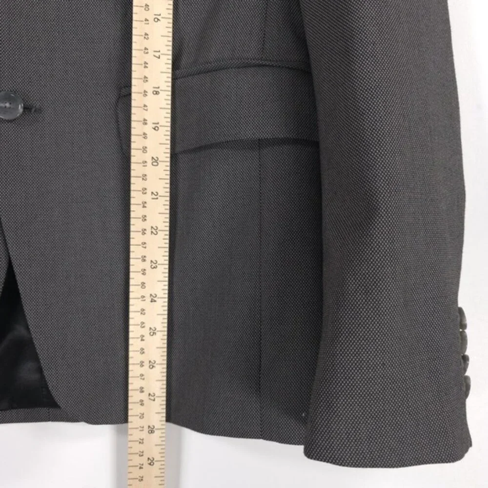 ZARA 2 Button Blazer‎ Double Vent MADE IN TUNISIA 🇹🇳 3467/620/801 Size 36